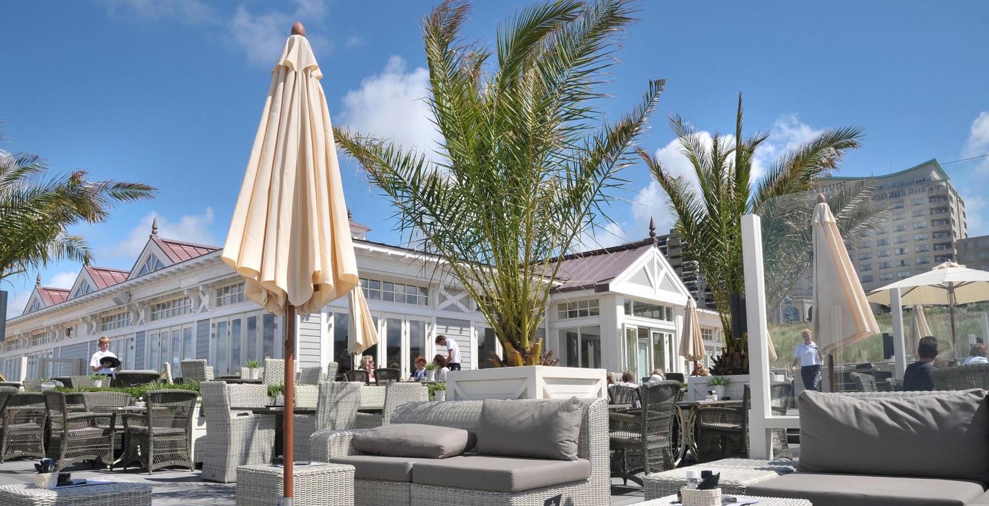 Grand Hotel Huis Ter Duin Noordwijk Exterior foto The beach club at the Hotel Axelmannstein